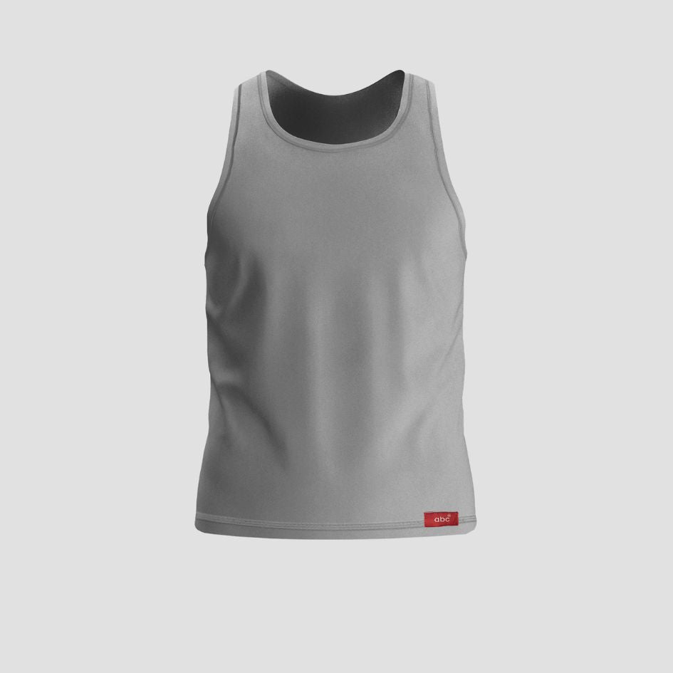 Herren Unterhemd tanktop | aermellos baumwolle grau | herren | Cotton Majesty | rule your comfort