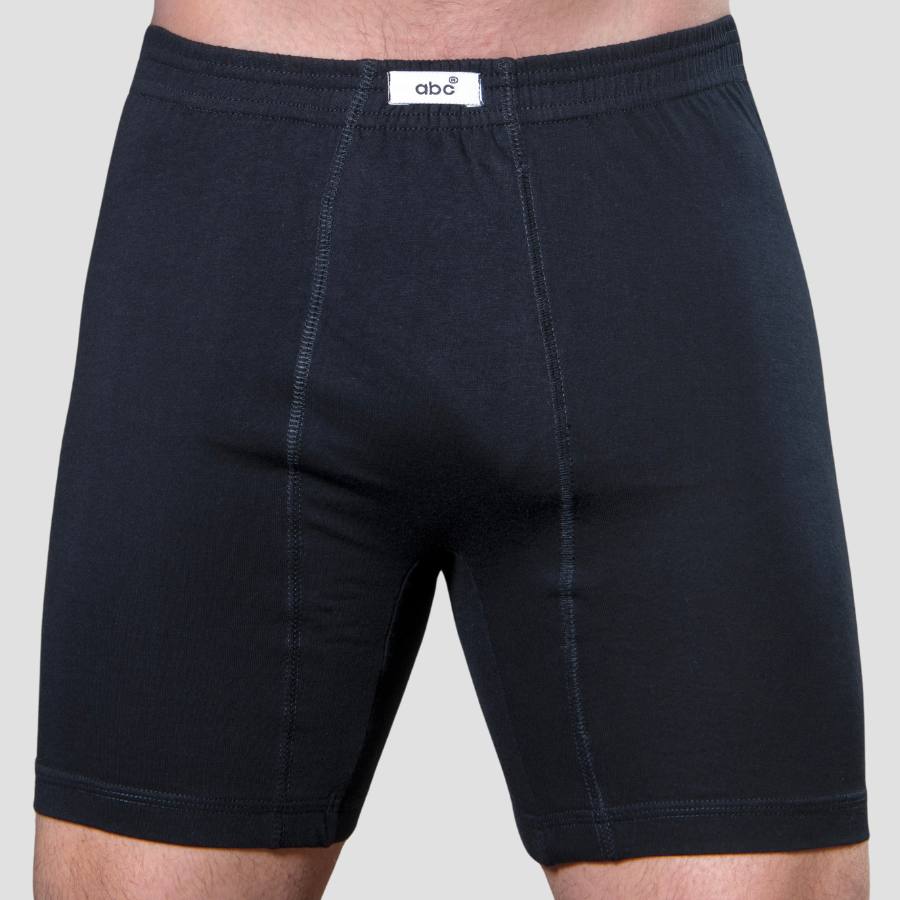 weite Herren-Boxershorts | 100% baumwolle schwarz von Cotton Majesty | rule your comfort | Frontbild