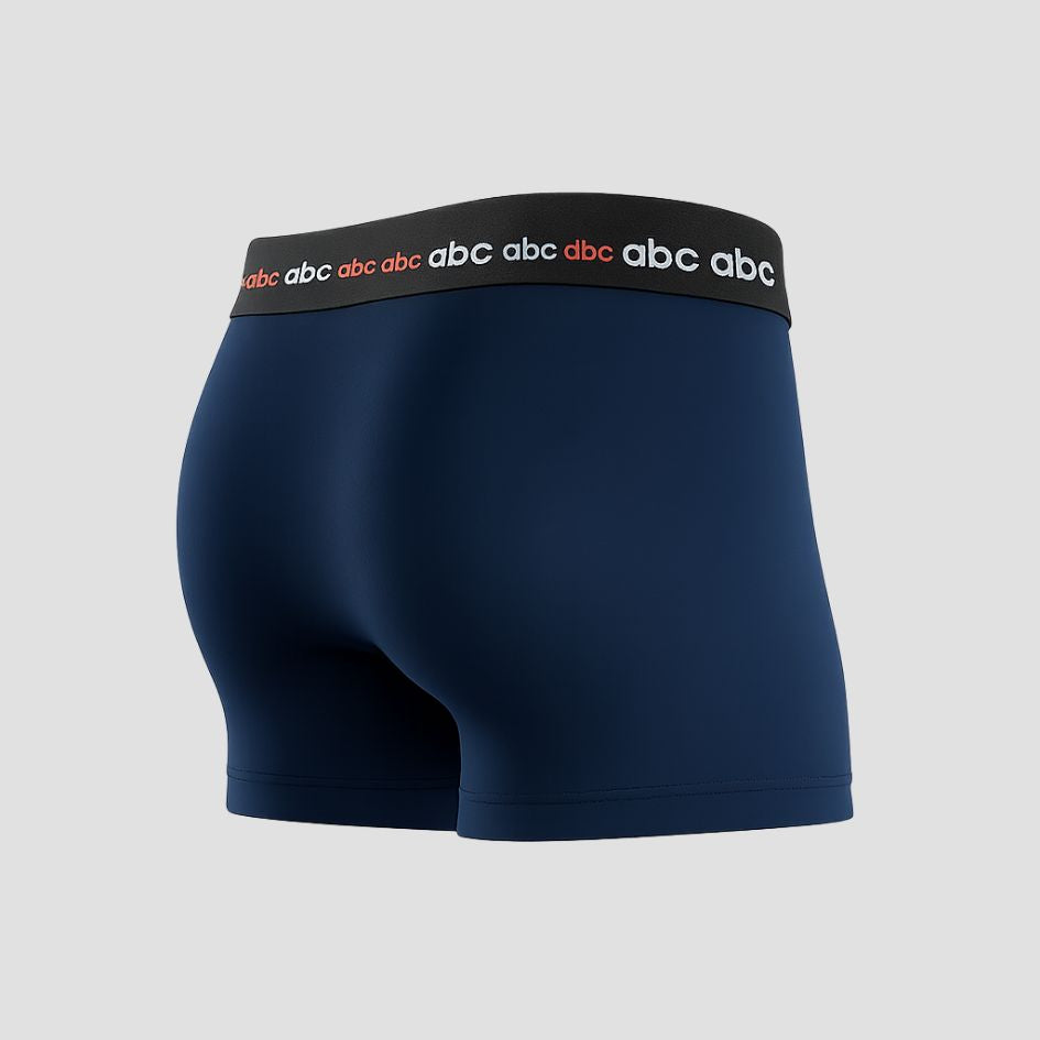 Herren Enge Boxershorts | baumwolle in blau | 2er-pack von Cotton Majesty | rule your comfort | Backbild
