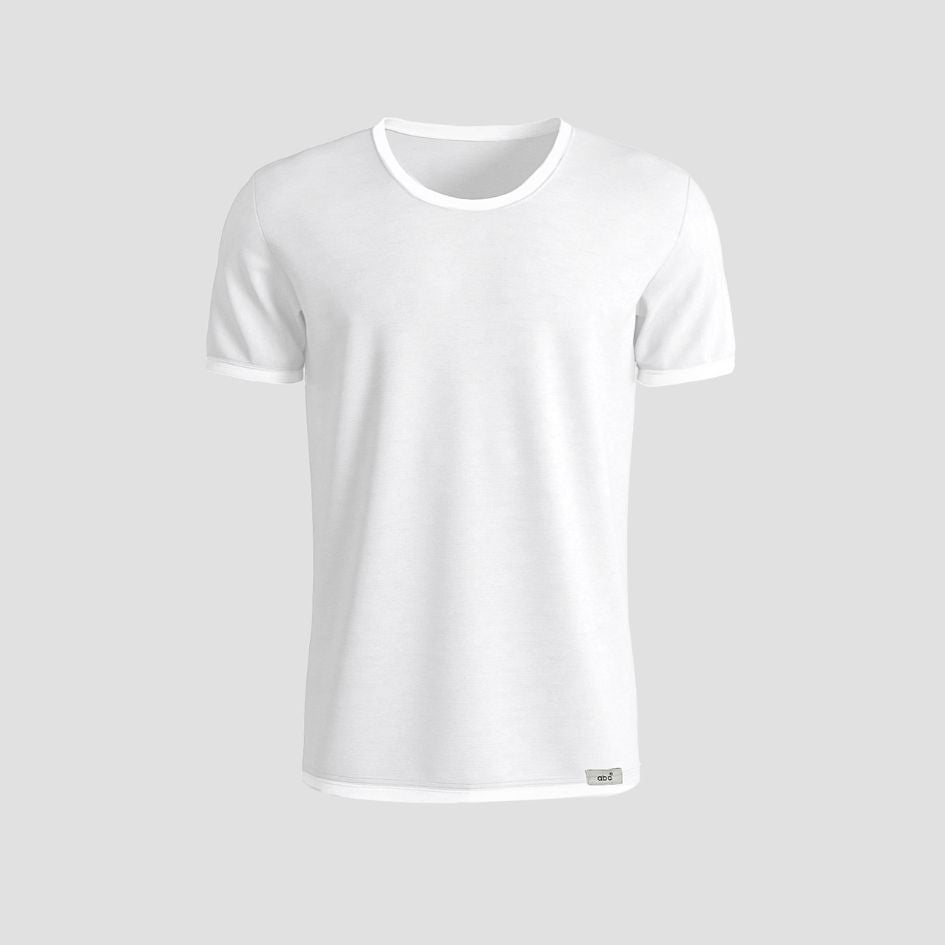 Unterhemden | t-shirt baumwolle weiss | rundhals | herren | Cotton Majesty | rule your comfort