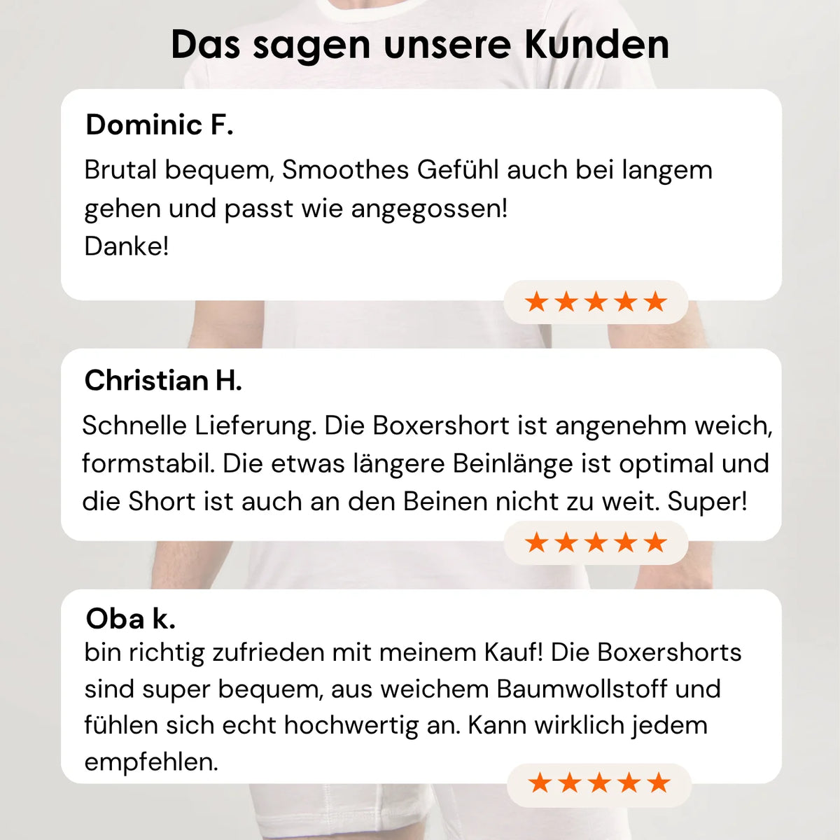 Weite Boxershorts für Herren als Kundenliebling mit 5-Sterne-Bewertung und 60 Tage risikofreies Testen.