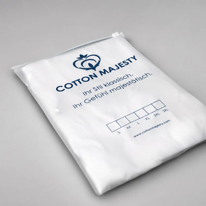 Verpackung von Cotton Majesty für hochwertige Herrenunterwäsche