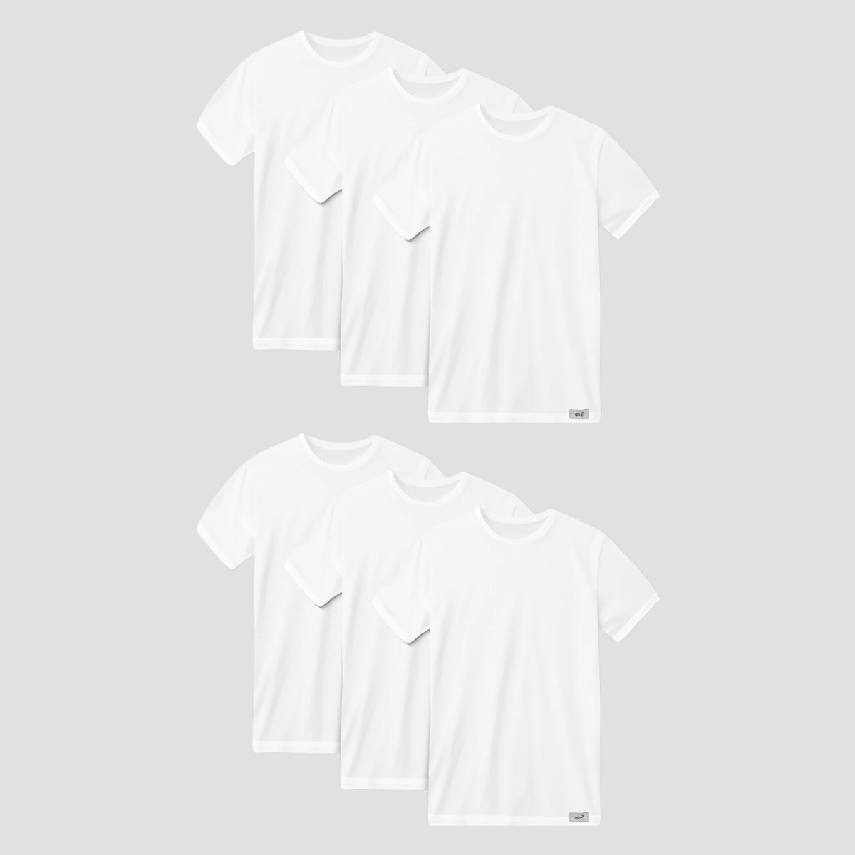 cm-pack-6 | Herren-Unterhemd 6er pack | 100% baumwolle weiß | Rundhals | Cotton Majesty