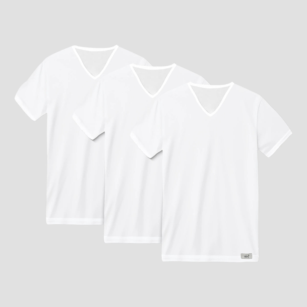 cm-pack-3 | Herren-Unterhemd 3er pack | 100% baumwolle weiß | v-ausschnitt | Cotton Majesty