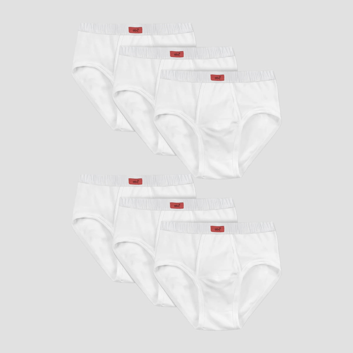 cm-pack-6 | Herren-unterhose | slip 100% baumwolle weiß | 6er pack | Cotton Majesty