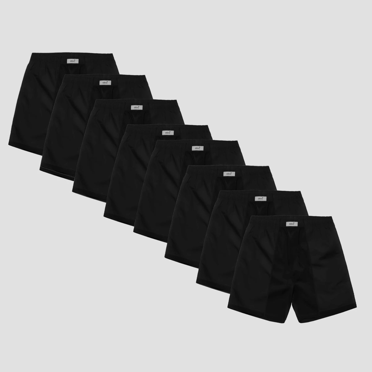 weite Herren-Boxershorts  | 100% baumwolle | 8er-pack schwarz | Cotton Majesty