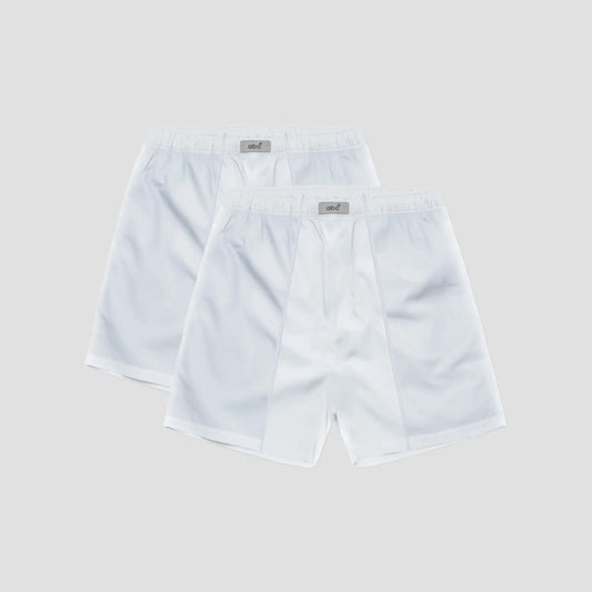 weite Herren-Boxershorts  | 100% baumwolle weiß | 2er-pack | Cotton Majesty | rule your comfort