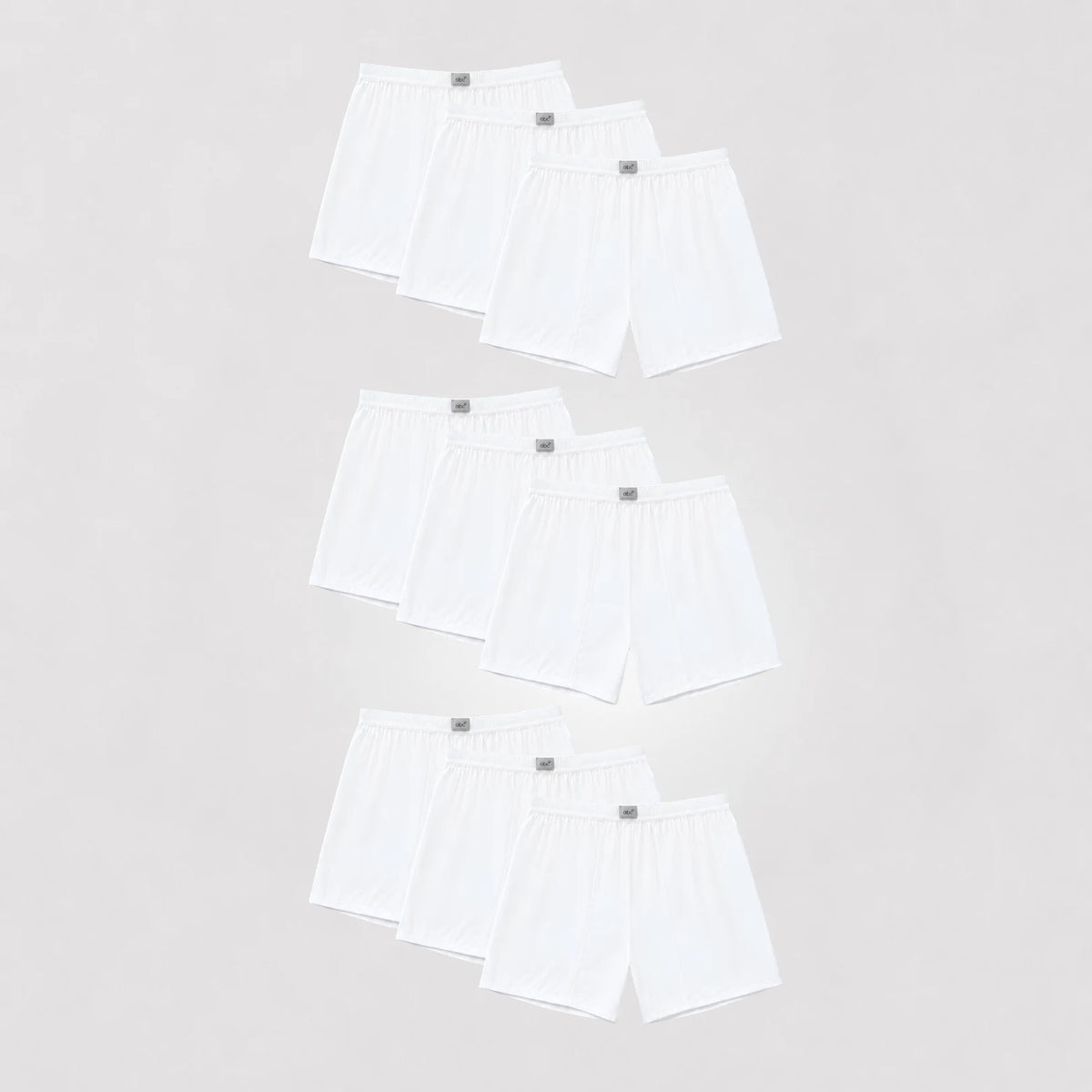 cm-pack-9 | weite Herren-Boxershorts  | 100% baumwolle weiß | 9er-pack | Cotton Majesty