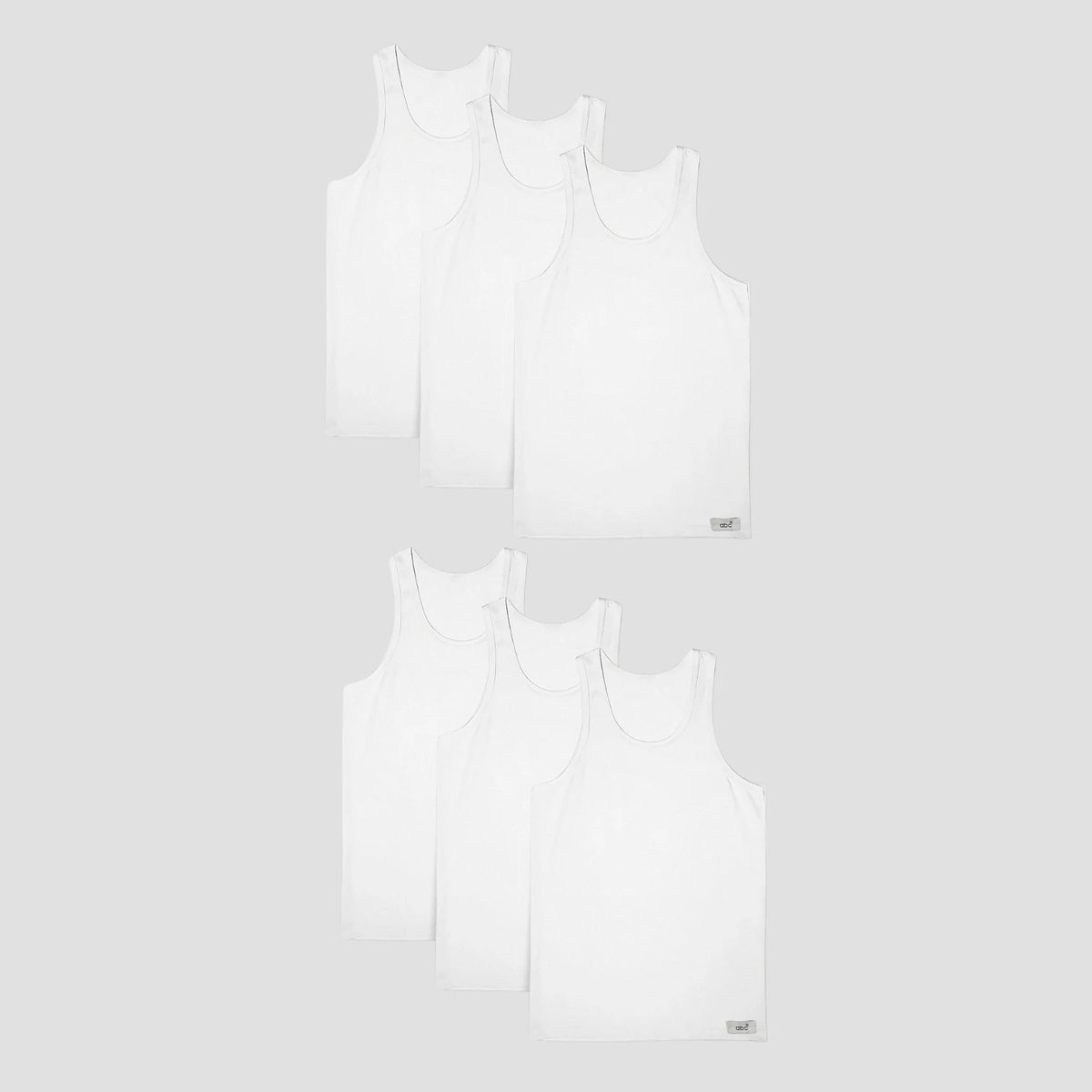 cm-pack-6 | Herren Unterhemd | Tanktops 6er pack 100% baumwolle  | weiss | Cotton Majesty