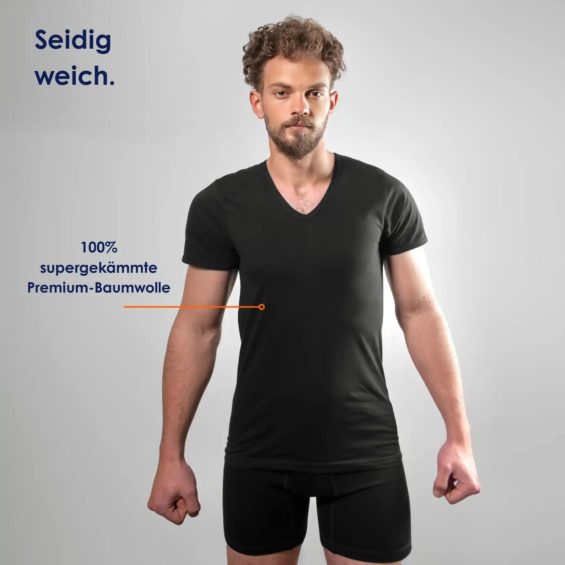 Schiesser Herren American Shirt Rundhals Unterhemd mit Arm Schiesser Herren American Shirt Rundhals Unterhemd mit Arm