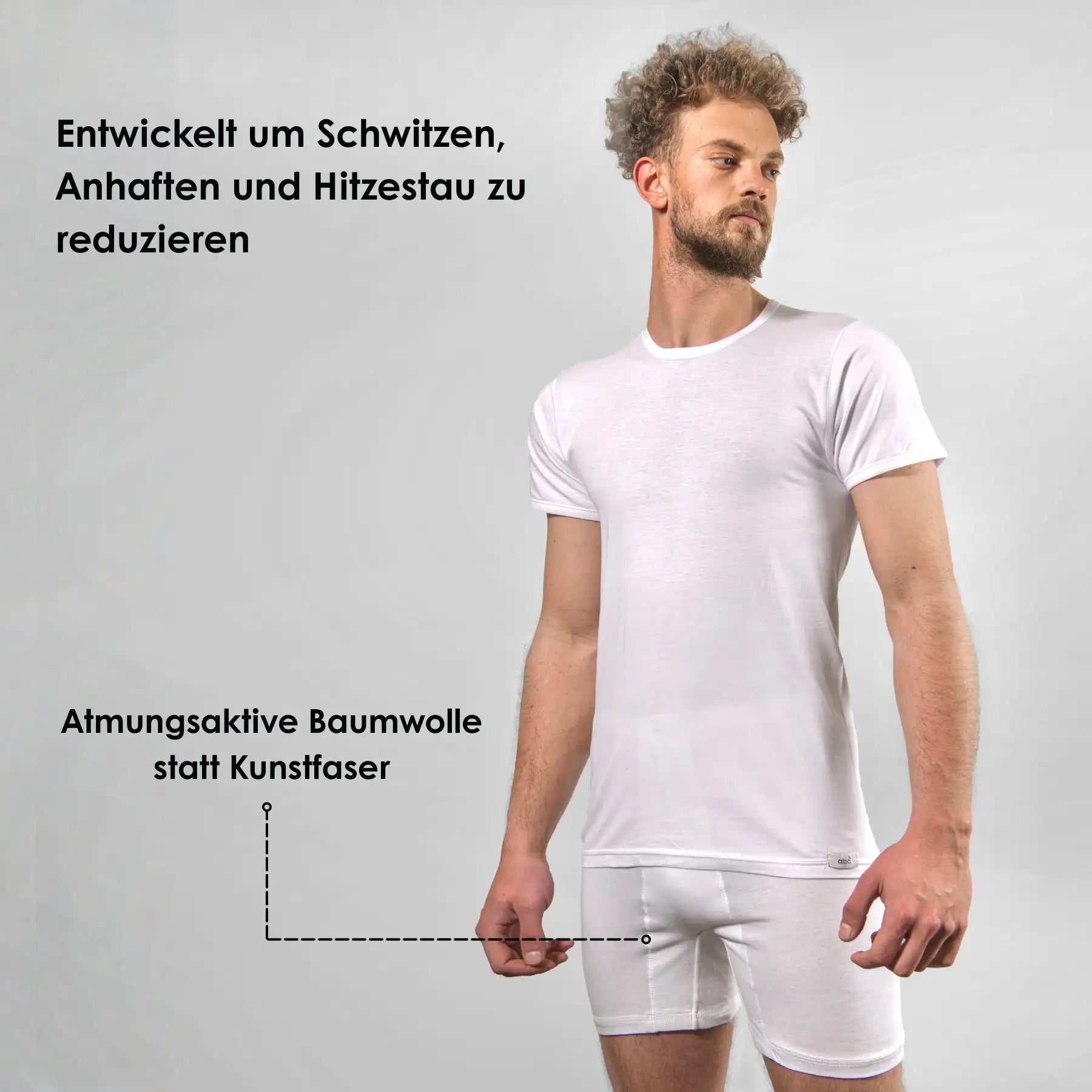 ABC-Komfortschnitt Boxershorts für Herren mit atmungsaktiver Baumwolle und Bewegungsfreiheit