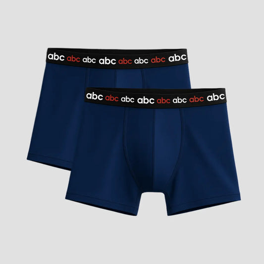 Herren Enge Boxershorts | baumwolle blau | 2er-pack | Cotton Majesty | rule your comfort