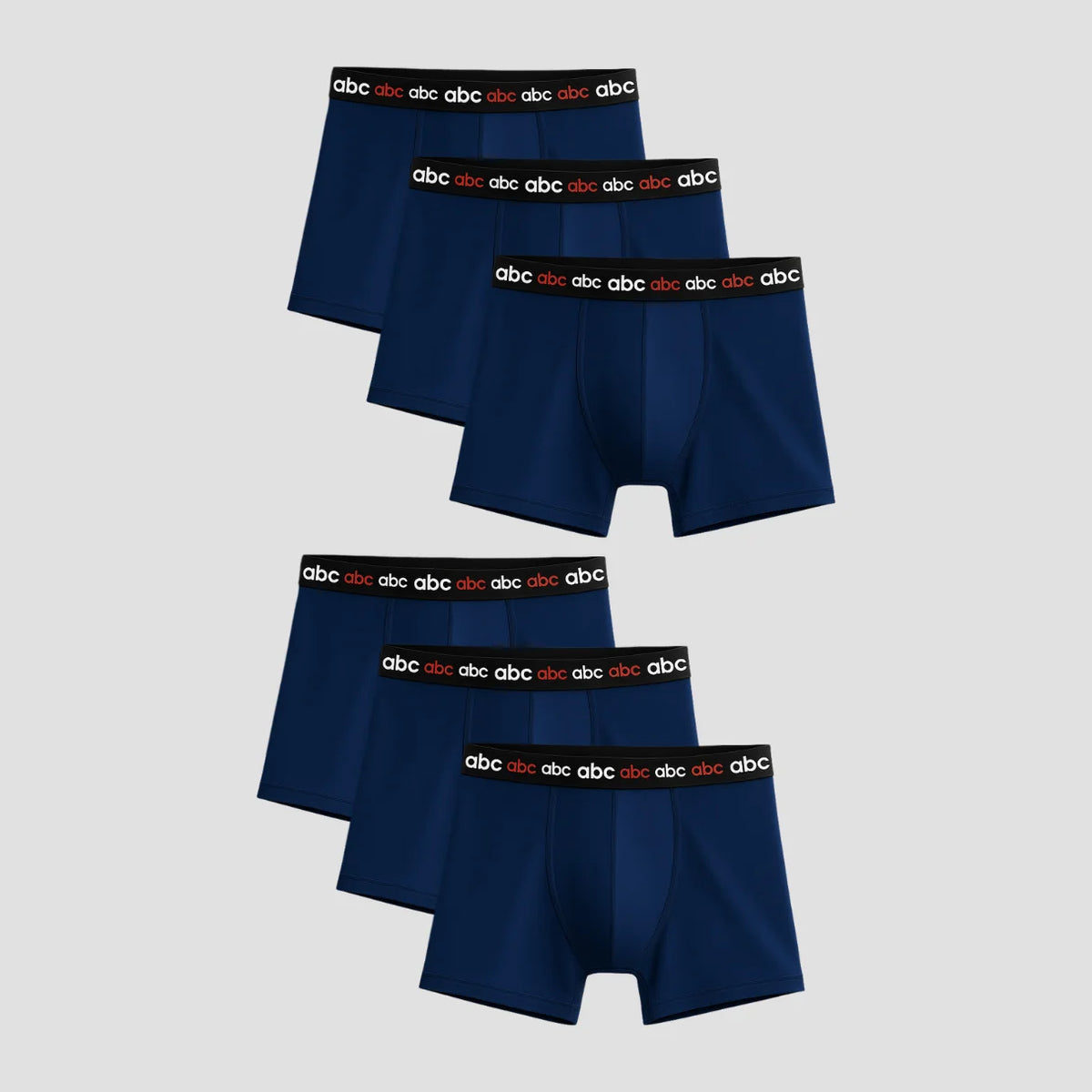 cm-pack-6 | Herren Enge Boxershorts | baumwolle blau | 6er-pack | Cotton Majesty