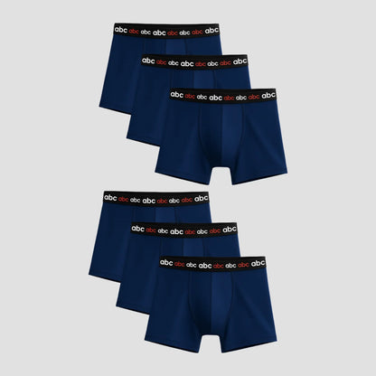 cm-pack-6 | Herren Enge Boxershorts | baumwolle blau | 6er-pack | Cotton Majesty