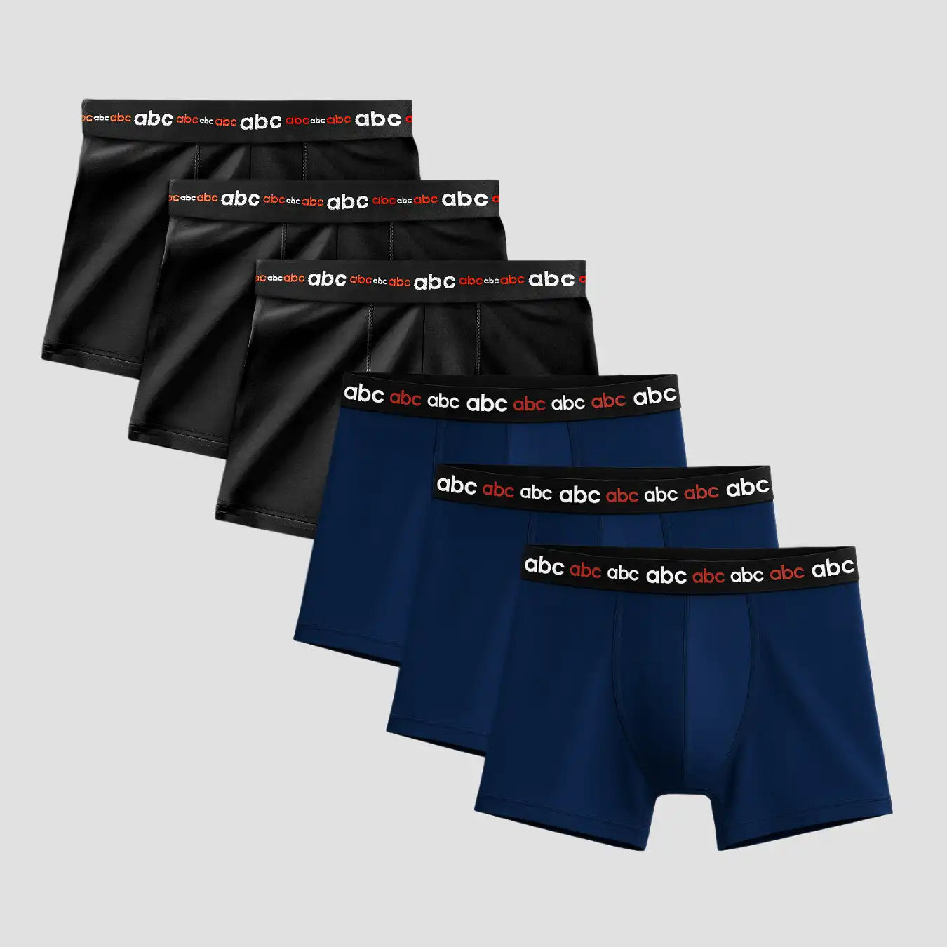Herren Enge Boxershorts aus Baumwolle | 6er-Pack | Blau Schwarz | Cotton Majesty | rule your comfort