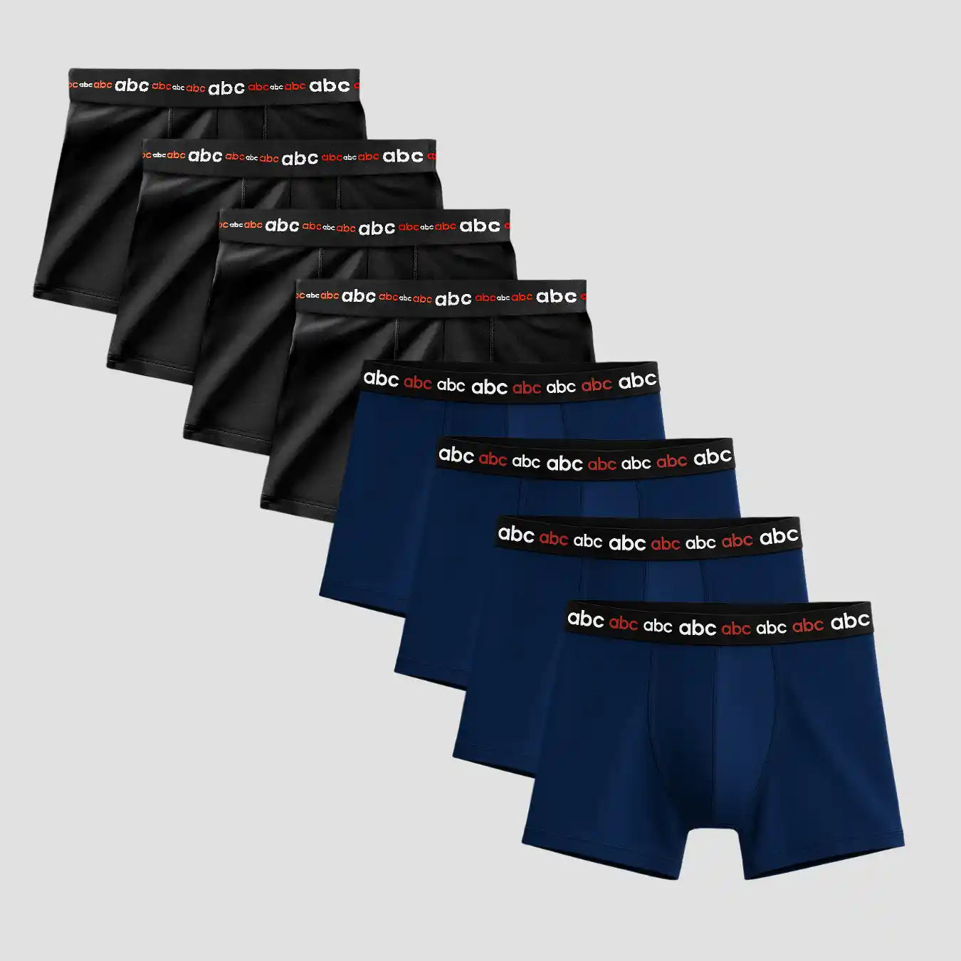 Herren Enge Boxershorts aus Baumwolle | 8er-Pack | Blau Schwarz | Cotton Majesty | rule your comfort