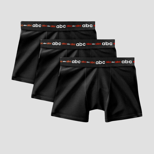 Herren Enge Boxershorts | baumwolle schwarz | 3er-pack | Cotton Majesty | rule your comfort