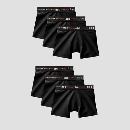 cm-pack-6 | Herren Enge Boxershorts | baumwolle schwarz | 6er-pack | Cotton Majesty