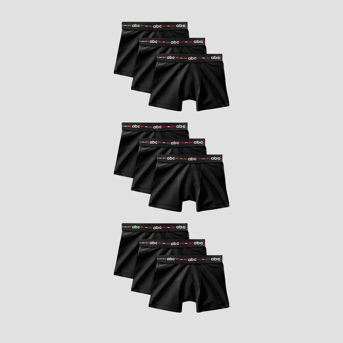 cm-pack-9 | Herren Enge Boxershorts | baumwolle schwarz | 9er-pack | Cotton Majesty