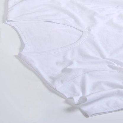 Unterhemden baumwolle in weiss | v-ausschnitt für herren von Cotton Majesty