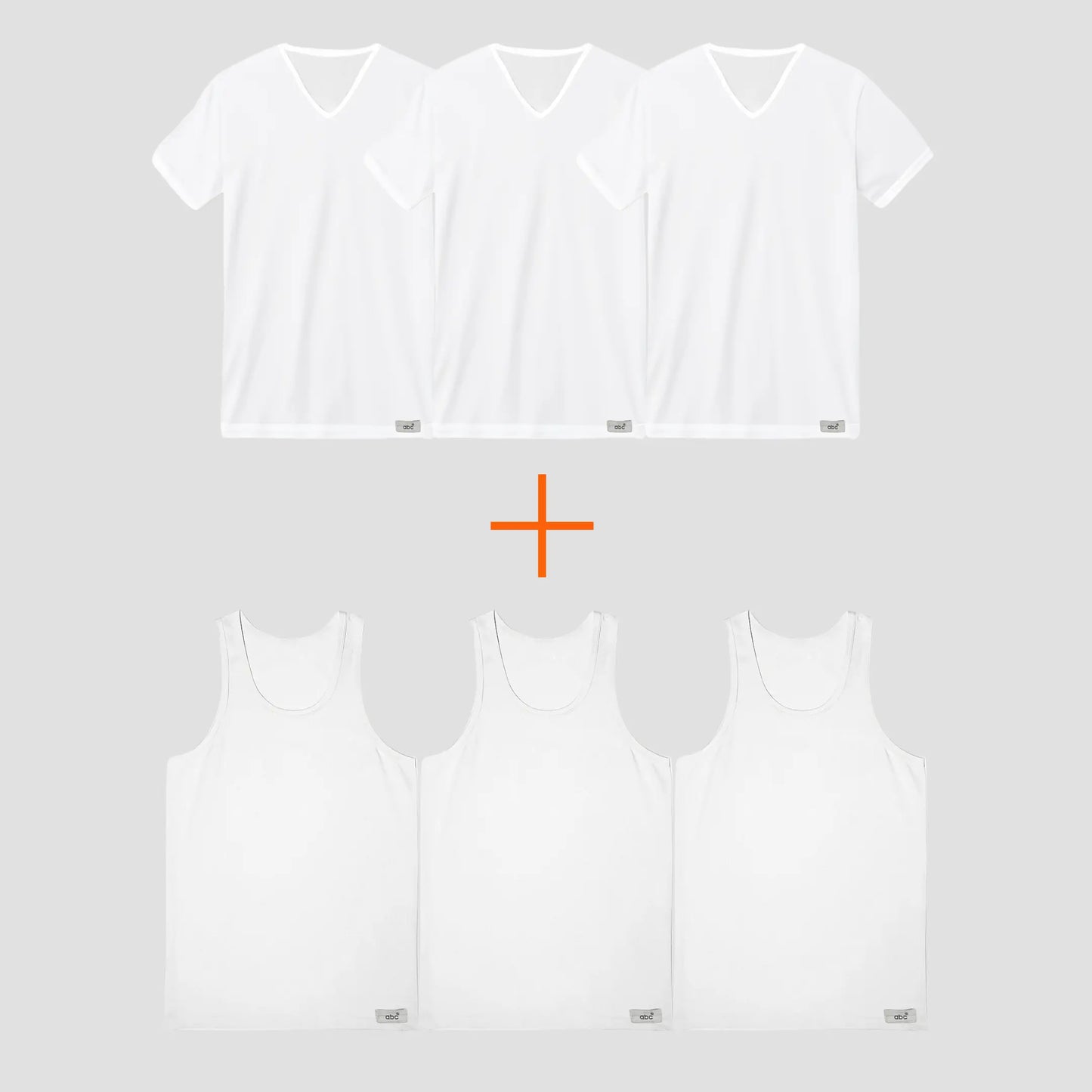 6er Pack Herren Unterhemden und T-Shirts mit V-Ausschnitt in weiss | 100% Baumwolle | Cotton Majesty – maximaler Komfort jeden Tag