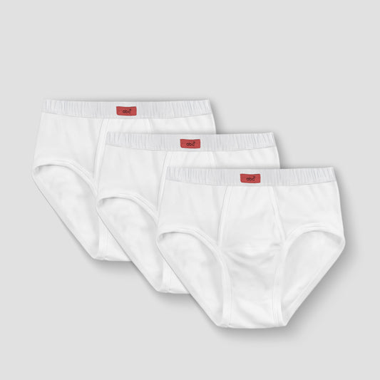 Unterwäsche | slip baumwolle weiss | 3er pack | Cotton Majesty | rule your comfort